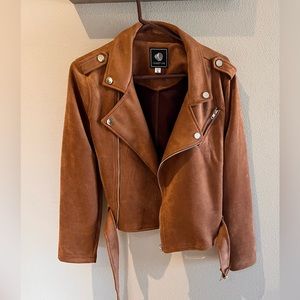 Suede camel jacket